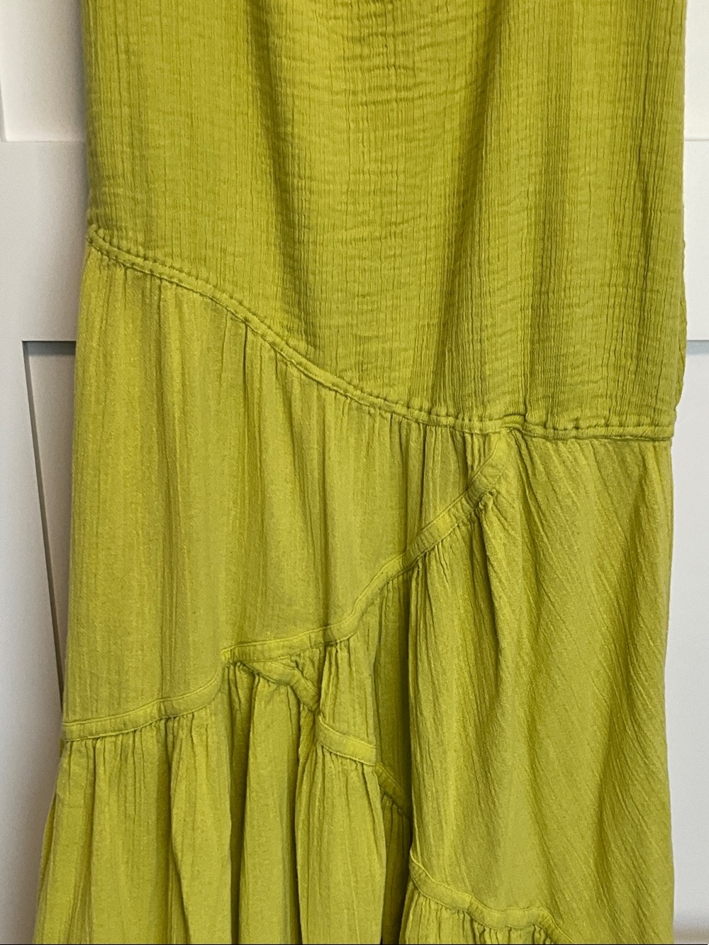 Free People Lime Green Tiered Maxi Dress - Picture 5 of 13